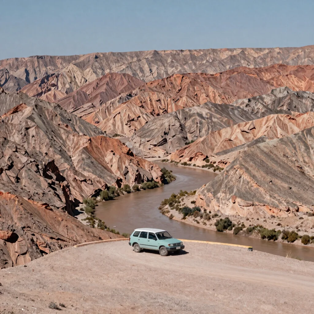 Atuel Canyon Scenic Day
